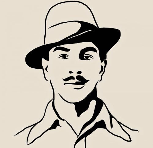 10 lines on bhagat singh in English
