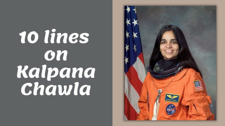 10 lines on Kalpana Chawla