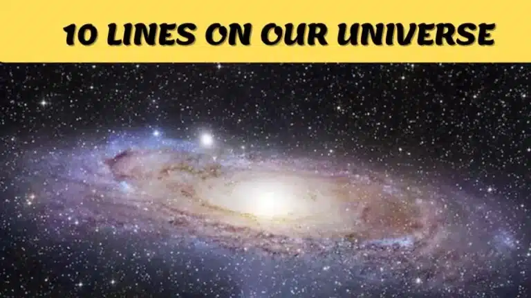 10 lines on our Universe in English