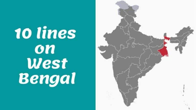 10 lines on West Bengal